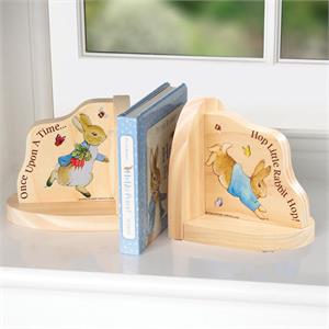 Peter Rabbit Wooden Book Ends